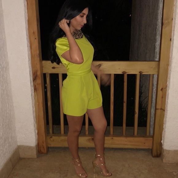 ASOS Dresses & Skirts - Lime green romper
